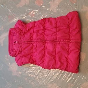 Pink sleeveless jacket